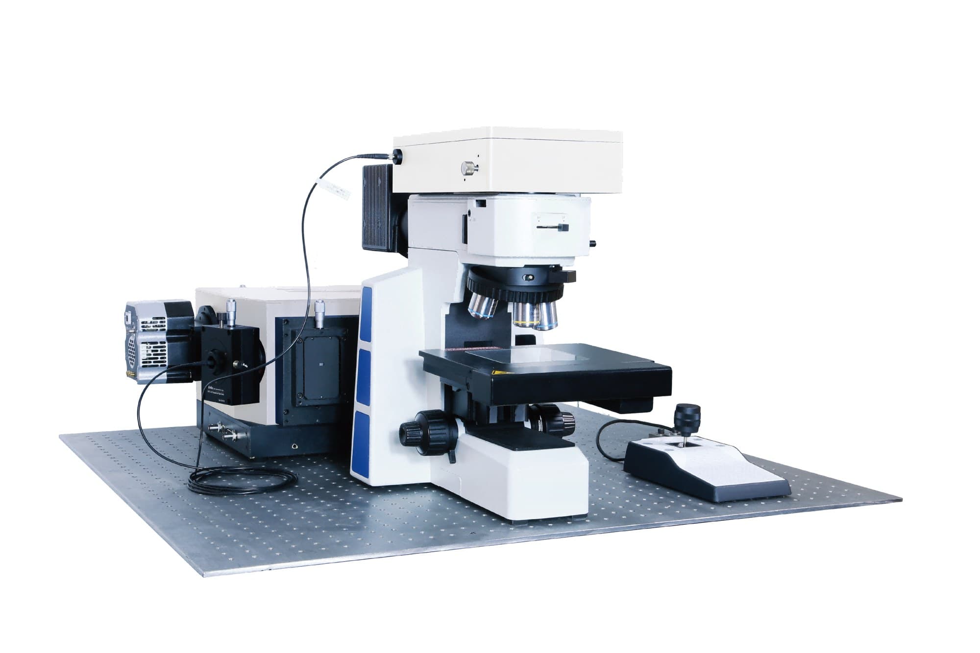RTS-mini confocal Raman system coupled to an upright microscope with spectrograph and CCD