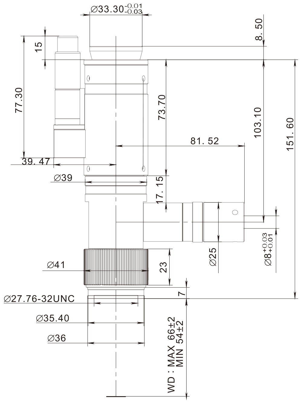 PMS-Z125M-CH12 dimension drawing