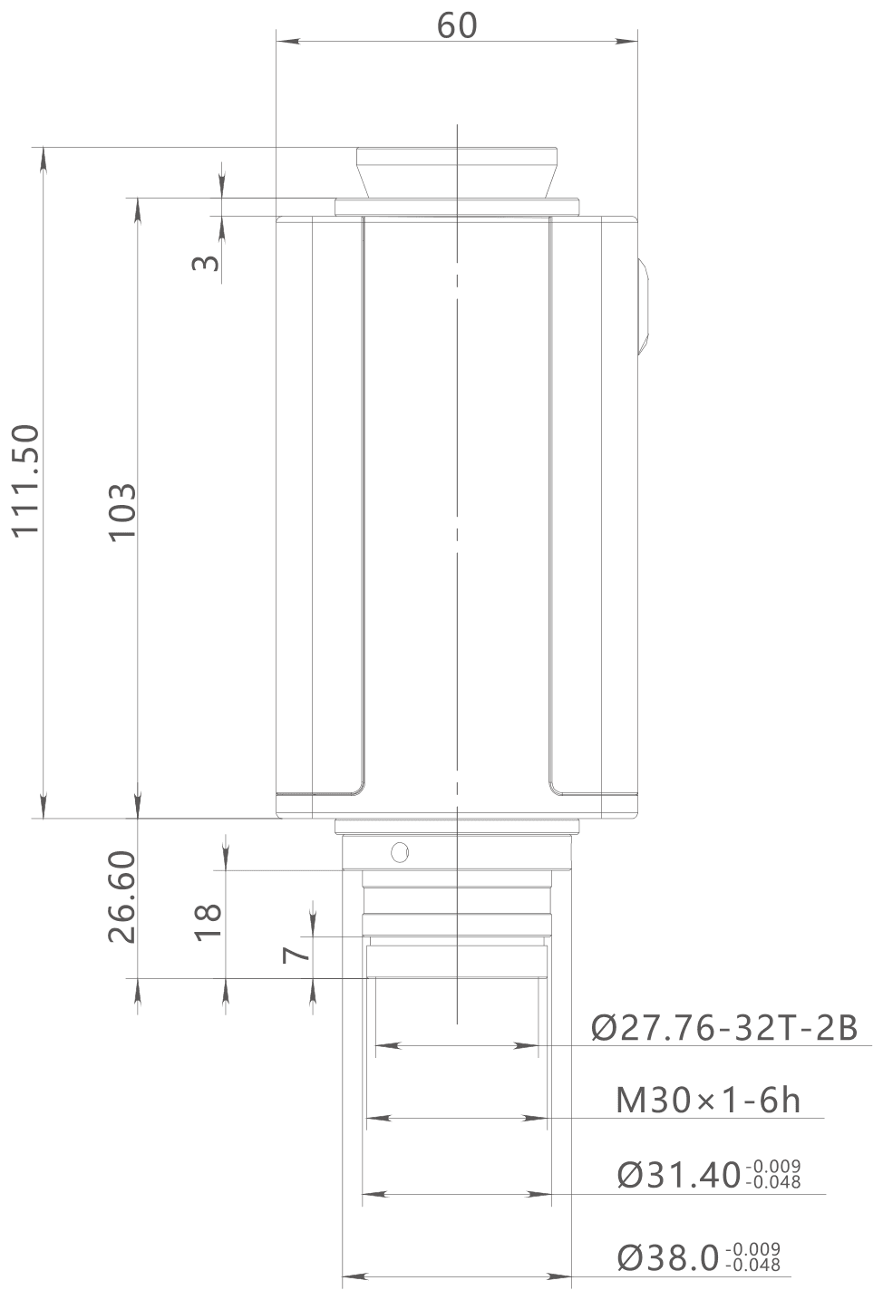 PMS-L65 dimension drawing