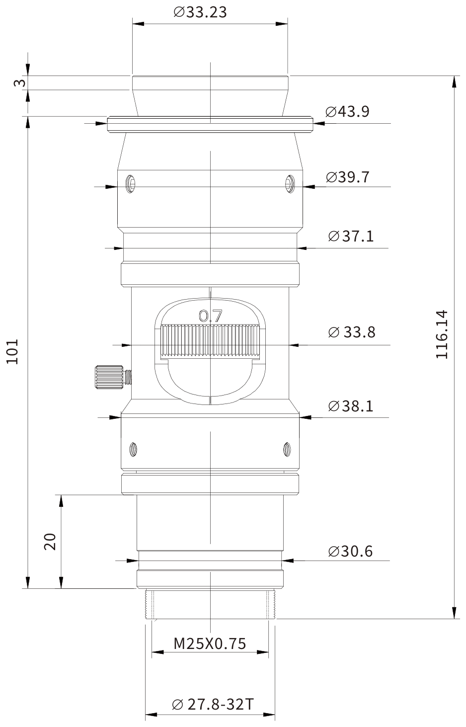 PMS-Z65C dimension drawing
