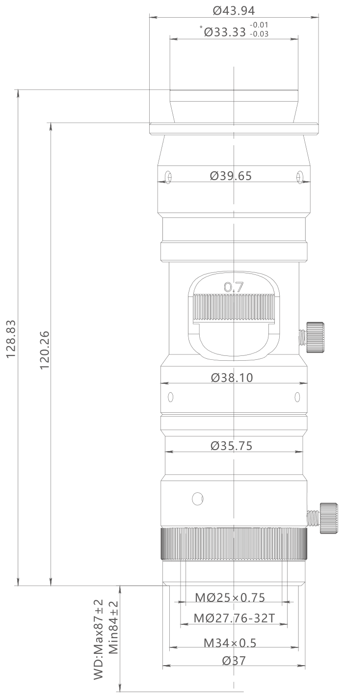 PMS-Z65C-H3 dimension drawing
