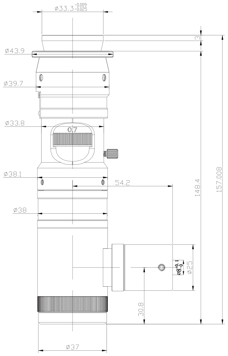 PMS-Z65C-CH3 dimension drawing