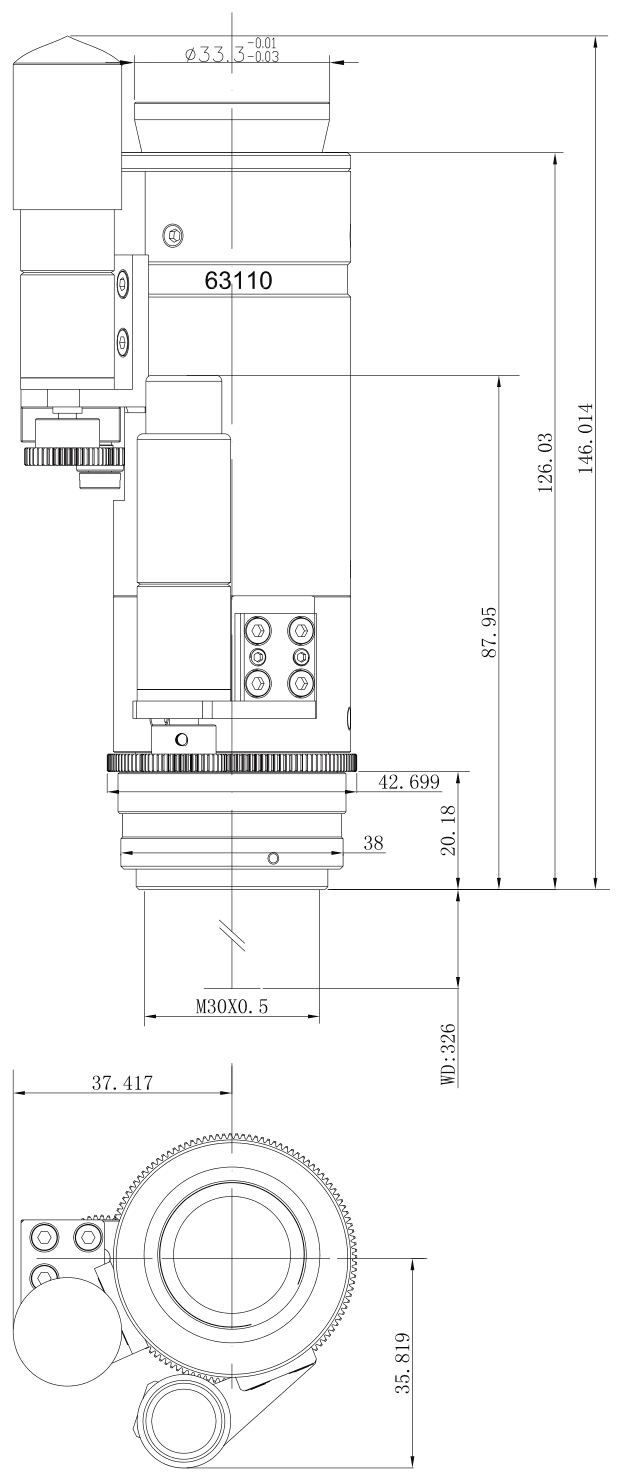 PMS-Z65M dimension drawing