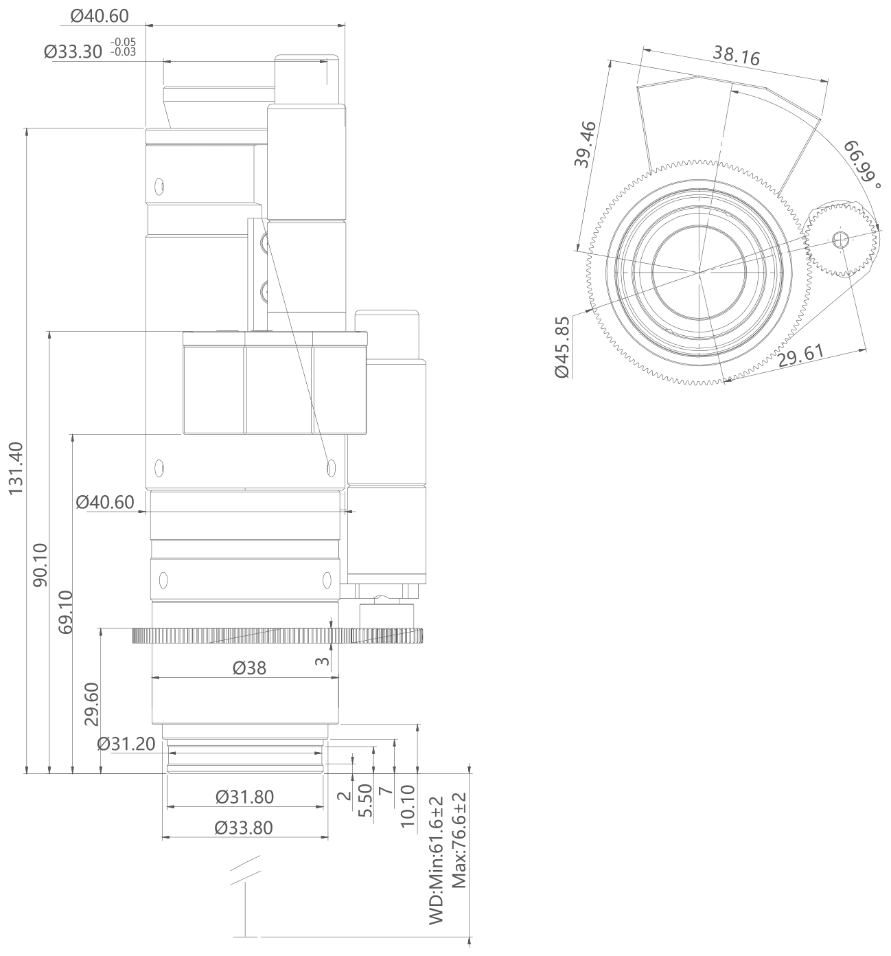 PMS-Z65M(A)-MH12 dimension drawing