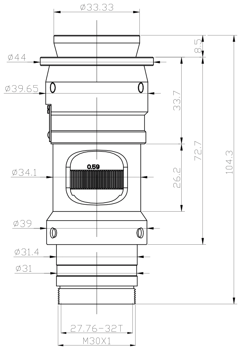 PMS-Z80D dimension drawing