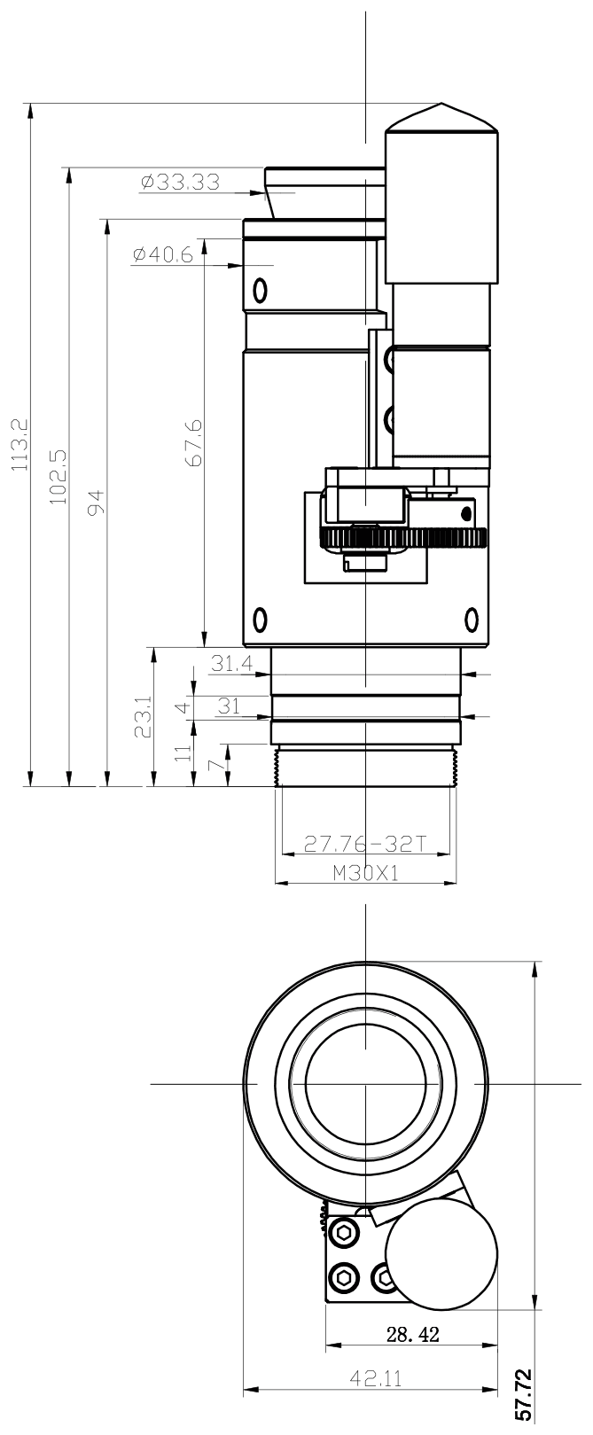 PMS-Z80M dimension drawing