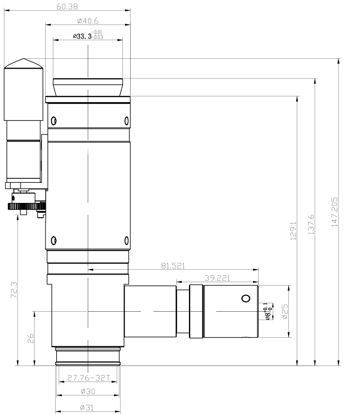 PMS-Z80M-C dimension drawing